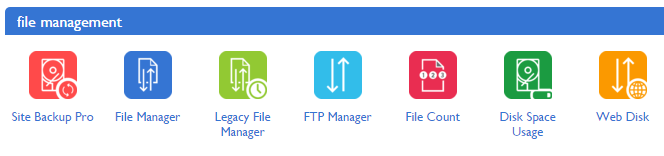 File Manager icon in Bluehost's CPanel.